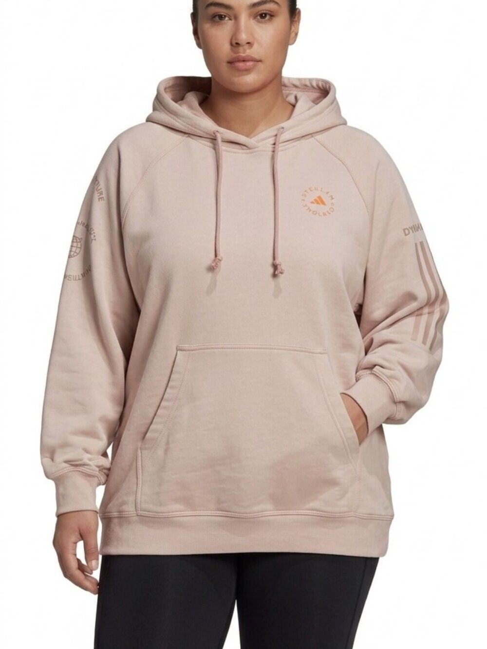 Adidas by Stella McCartney Oversized Hoodie - Dyed With Nature Pink Med, Fits XL